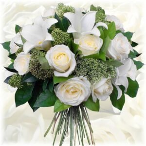 Photo de bouquet obsèque ultraviolette fleuriste morlaix