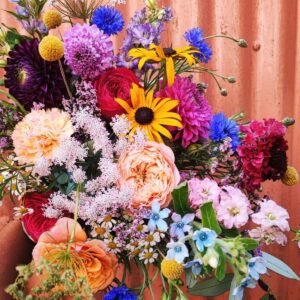 photo bouquet champêtre ultraviolette fleuriste Morlaix
