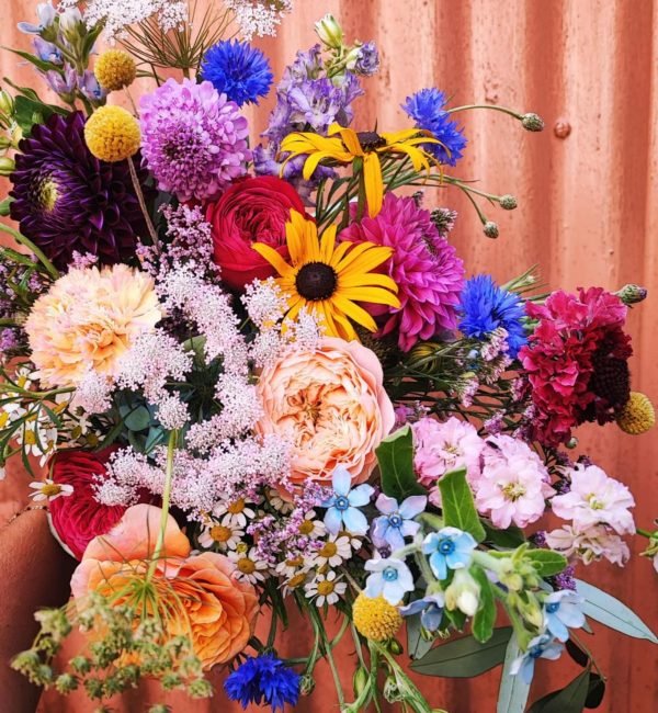 photo bouquet champêtre ultraviolette fleuriste Morlaix
